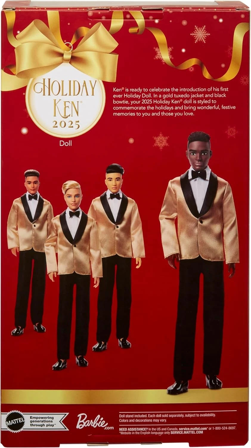 Barbie Signature 2025 Holiday Blonde Ken Doll thumbnail