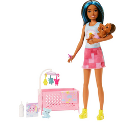 Barbie Skipper Babysitters Inc. Dolls and Playset - Brunette  HJY34