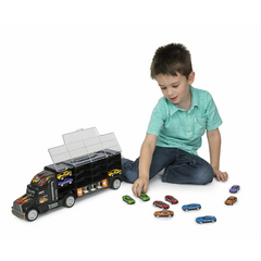 Big-Daddy Tractor Trailer Car Collection Case Carrier Transport & 6 Cars + Accessories. The&nbsp;Big Daddy Tractor Trailer Car Collection Case is an essential toy for any young car enthusiast, offering both fun and functionality.  BD-BF611951