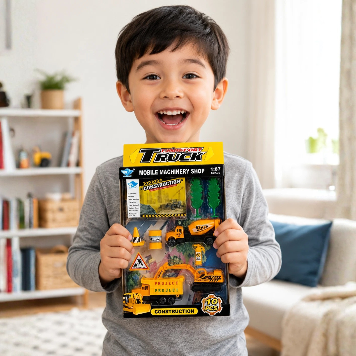 Big Daddy Construction Vehicle Set – 10pcs thumbnail