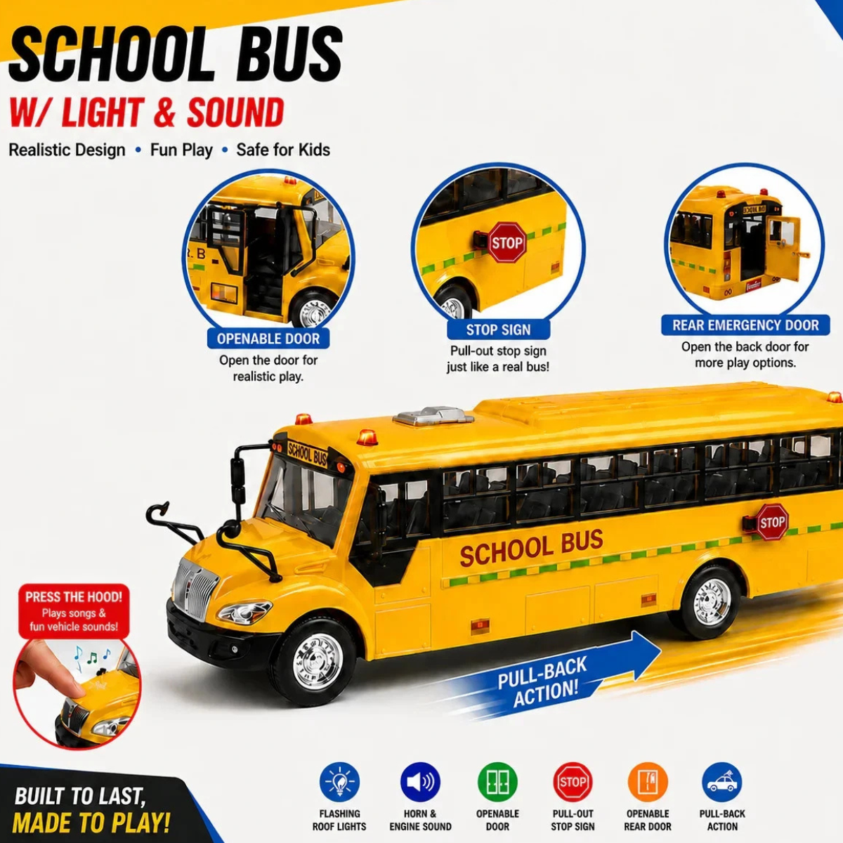 Big Daddy Singing School Bus Toy – Lights & Sounds thumbnail