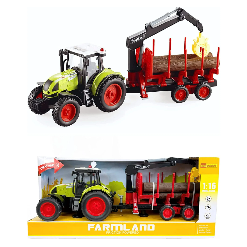 Big Daddy FARMLAND Tractor Trucks Lumber Transport BD-WY900M thumbnail