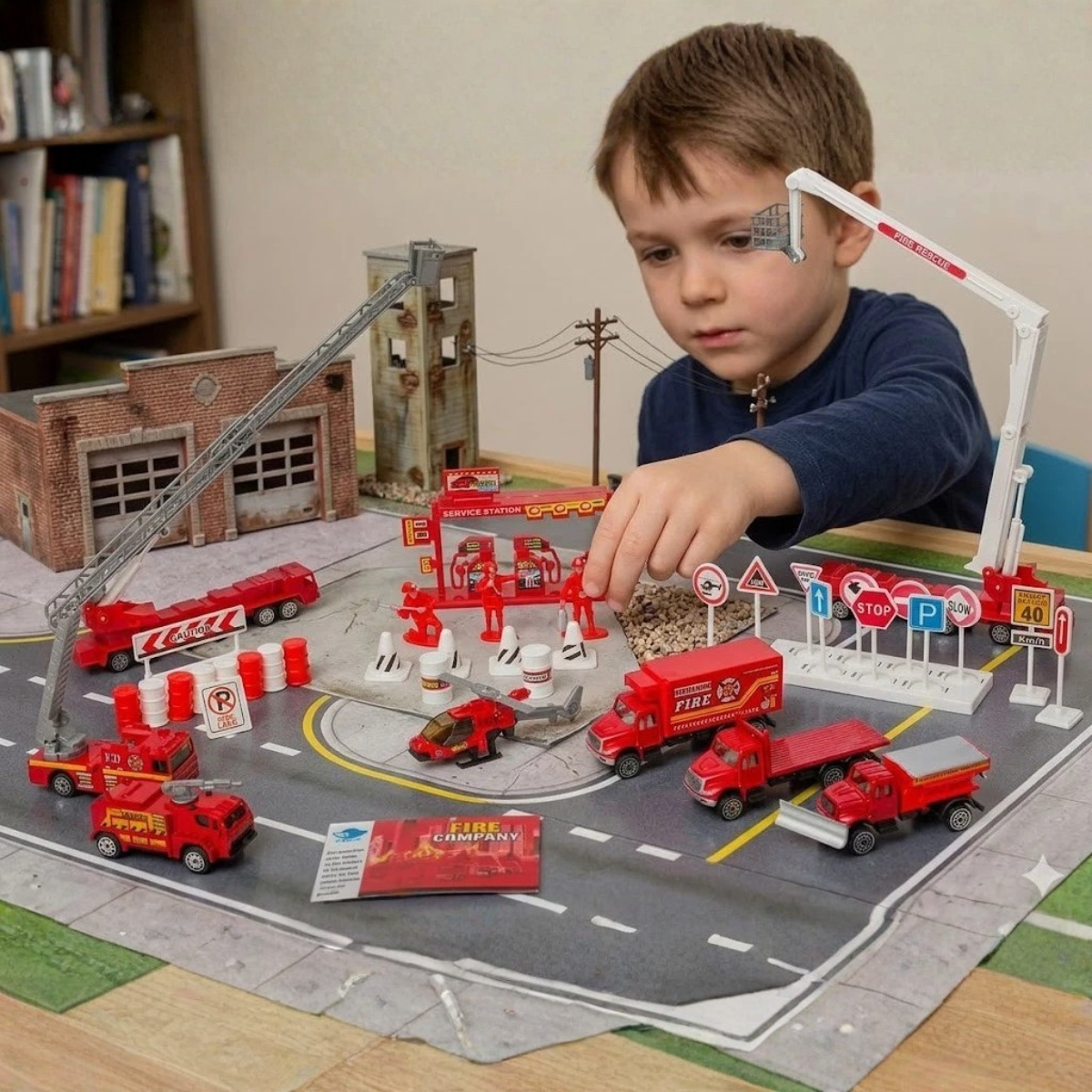 Big Daddy Fire Rescue Play Set with Fire Truck thumbnail