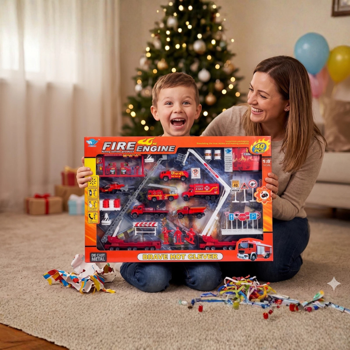 Big Daddy Fire Rescue Play Set with Fire Truck thumbnail