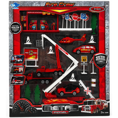 Big Daddy Fire Truck Toy Set – 26pcs Rescue Vehicles