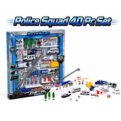Big Daddy Police Squad 40pc Emergency Toy Set Cars