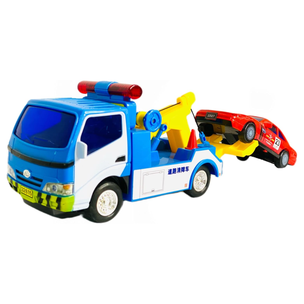 Big Daddy Police Wrecker Truck And Toy Car Combo Set Tow Truck. The Big Daddy Police Tow Truck is the perfect pick for kids who are fascinated by large trucks or love building a collection.  BD-32527