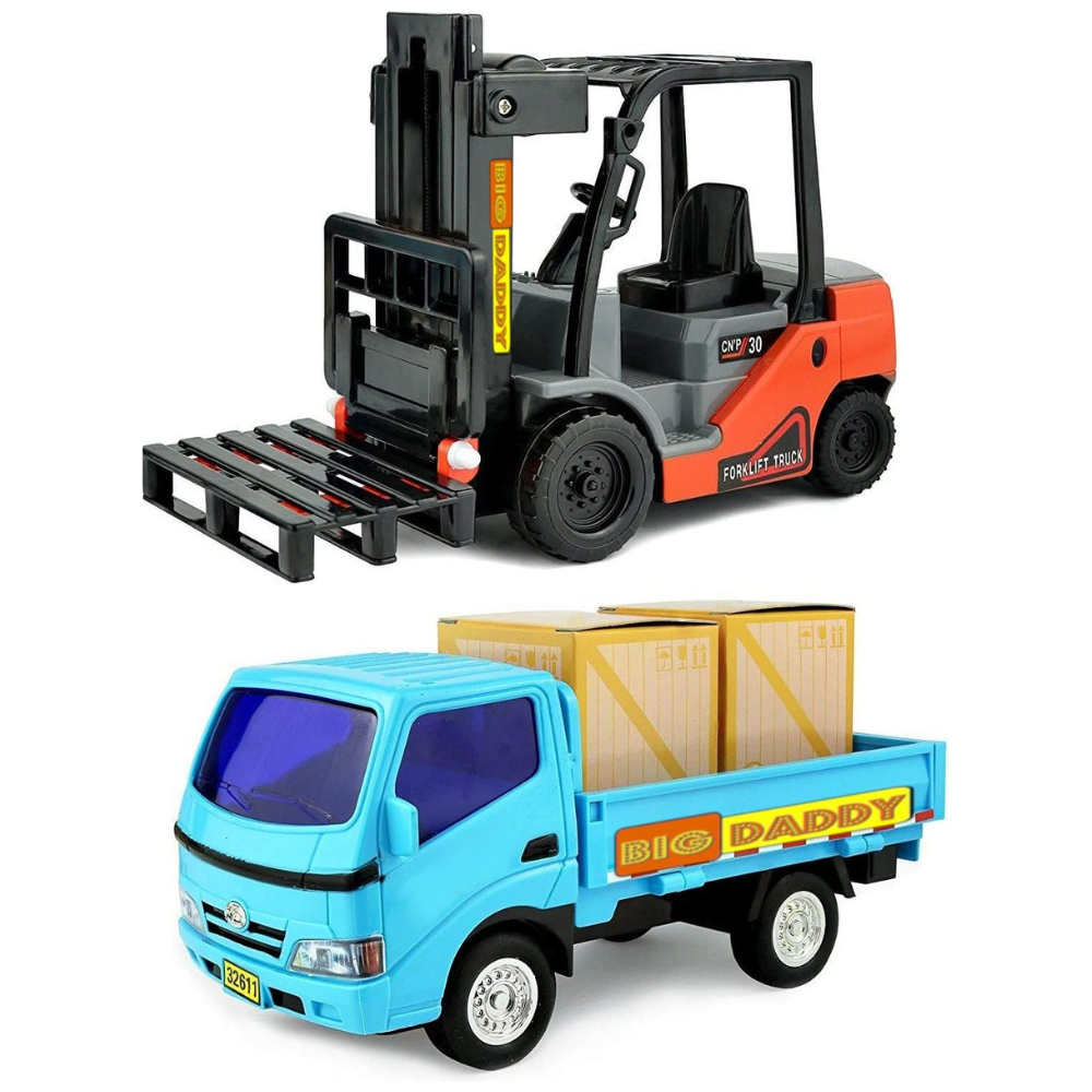 Big Daddy Toy Truck And Fork Lift Combo Set Forklift BD-32526 thumbnail