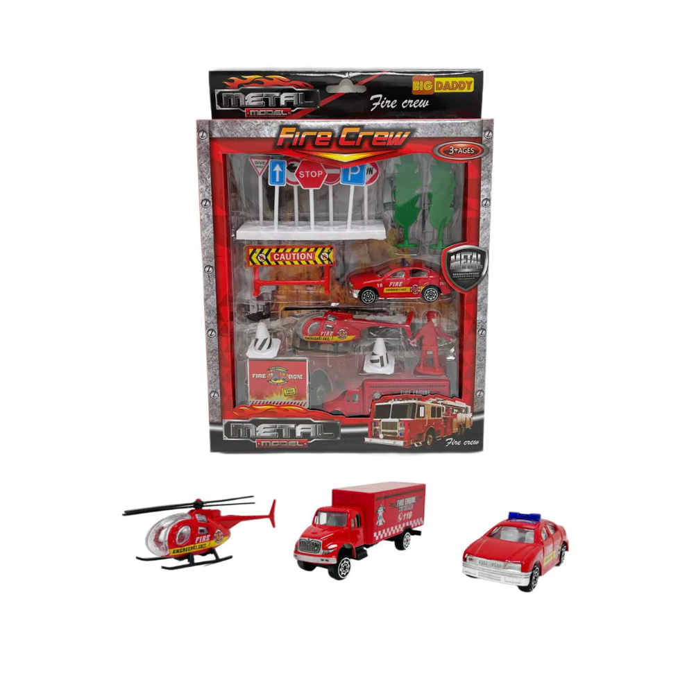 Big Daddy Trucks - 17 piece City Fire Rescue JP3202 thumbnail