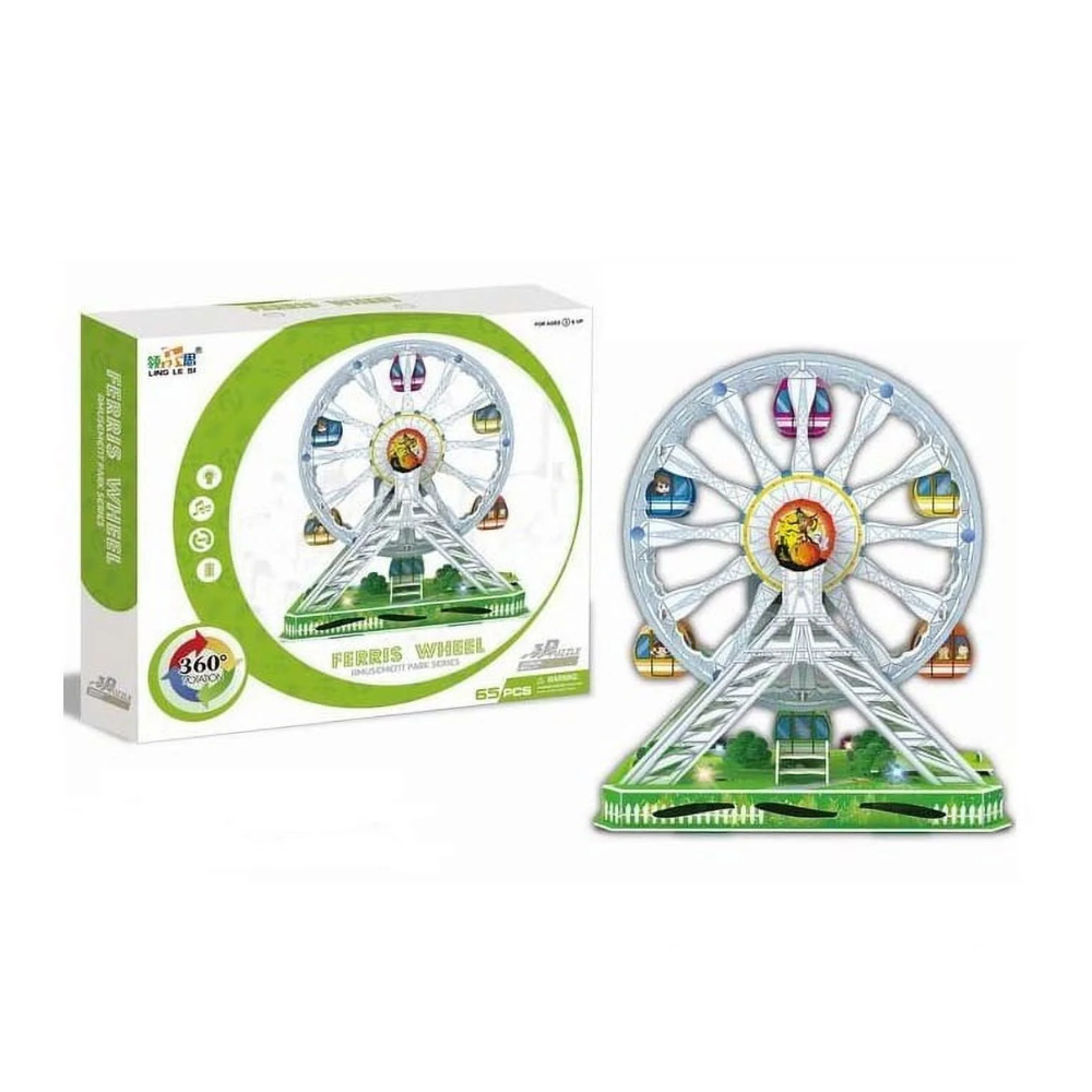 Big Daddy 3D Ferris Wheel Puzzle Building Set with Lights & Sound thumbnail
