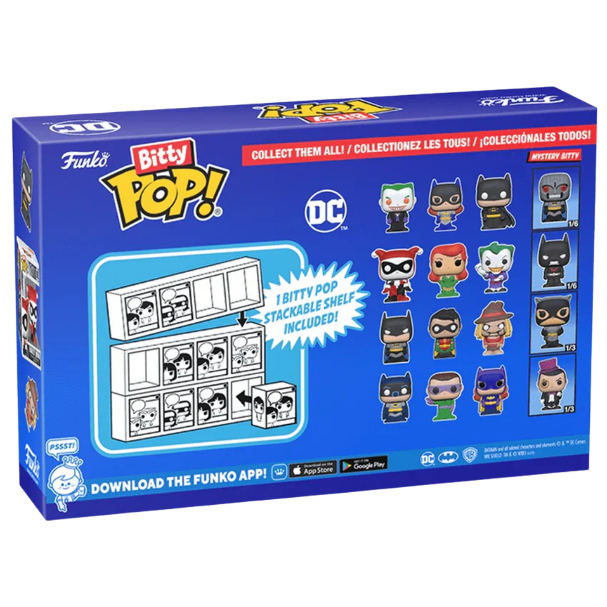 Bitty POP! DC Batman Adam West 4-Pack Mini Vinyl Figures Collectible Display Set thumbnail