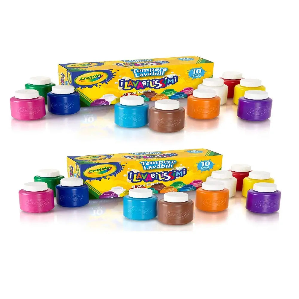 Crayola Washable Kids Paint Set Of 10 Bottles 2 PACK 54-1205-X2 thumbnail