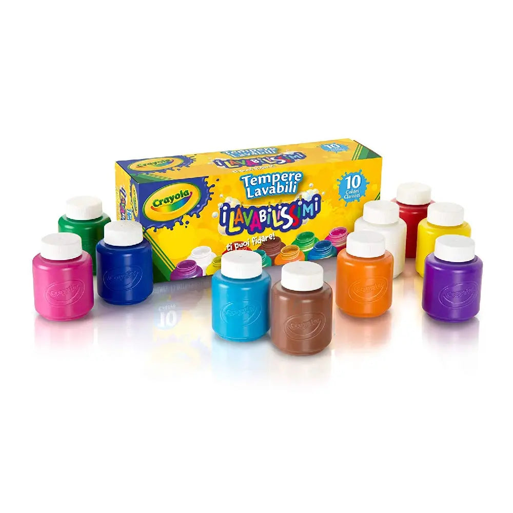 Crayola Washable Kids Paint Set Of 10 Bottles 2 PACK 54-1205-X2 thumbnail
