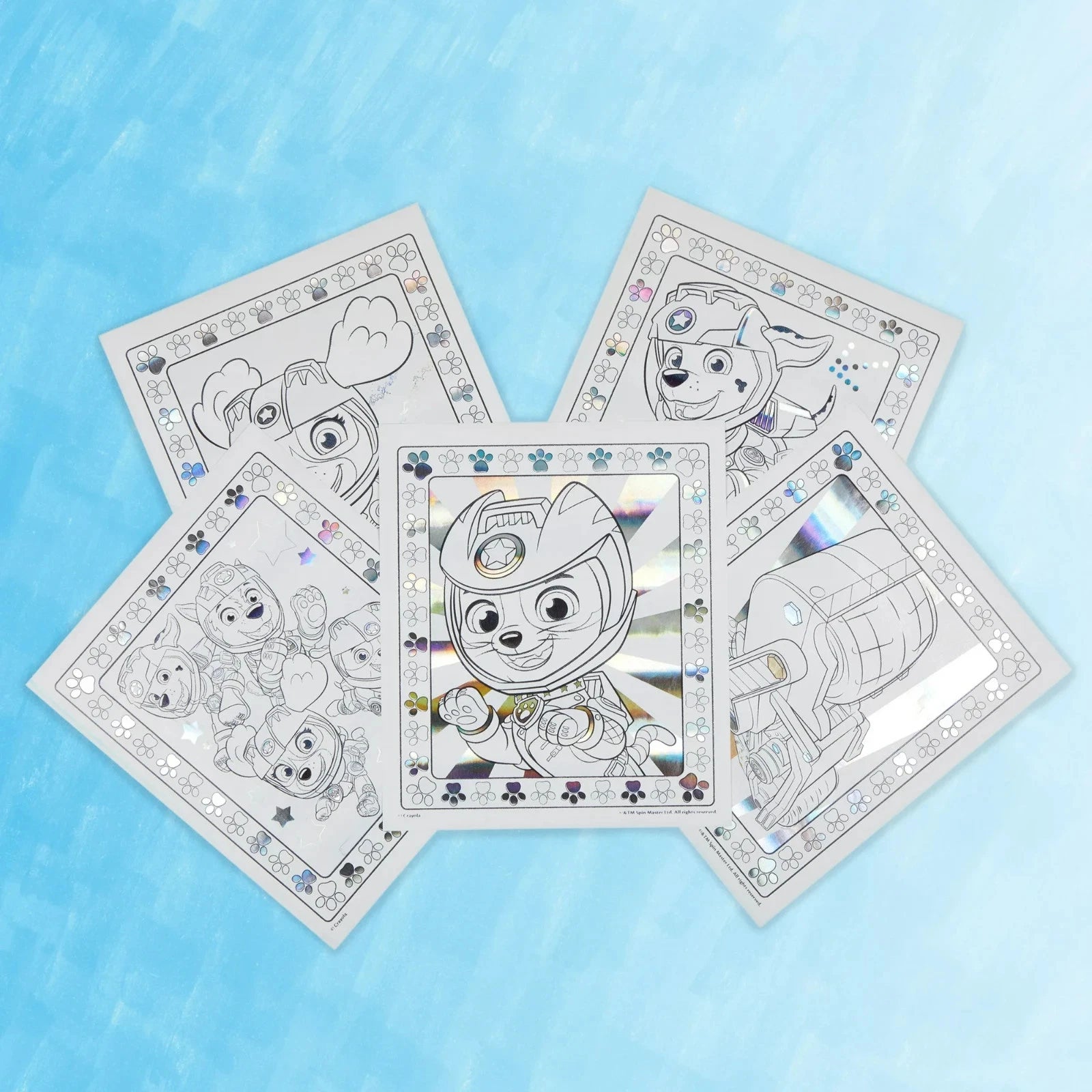 Crayola Paw Patrol Color Wonder Metallic Mess Free Coloring Set, 12 Pages thumbnail