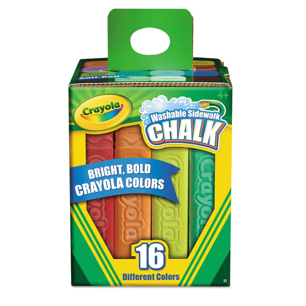 Crayola Sidewalk Chalk, Bucket of 16 51-2016 thumbnail