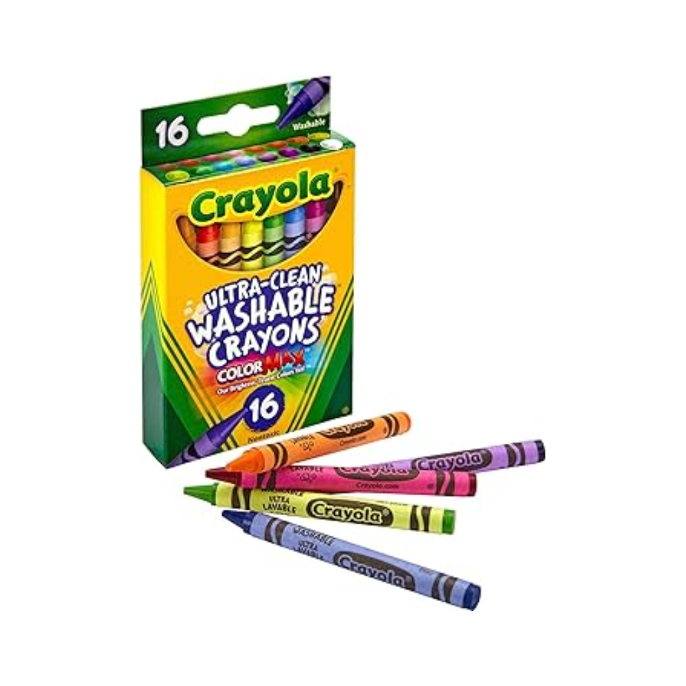 Crayola UltraClean Crayons Large Washable 16ct 52-3281 thumbnail