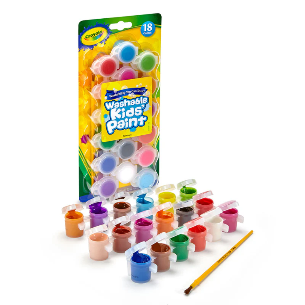 Crayola Washable Kids' Paint 18-Color Set  54-0125 thumbnail