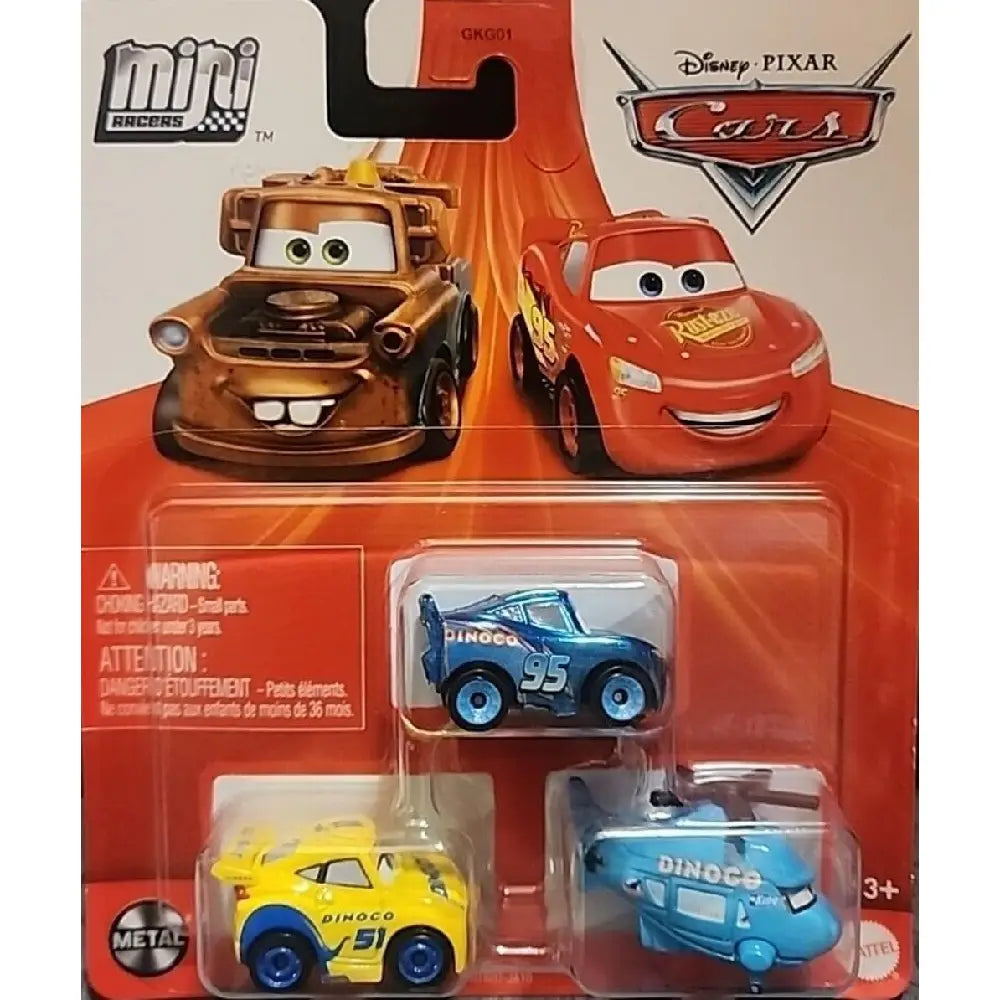 Disney Cars Mini Racers 3 Pack HTR07 thumbnail