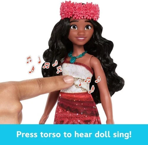 Disney Moana 2 Singing Adventure Moana Doll with Interactive Sound Features and Themed Accessories thumbnail