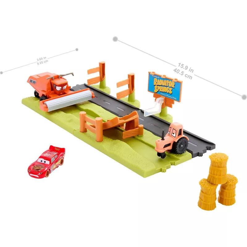 Disney Pixar Cars Frank Escape & Stunt Race Set 3 Vehicles Lightning McQueen thumbnail