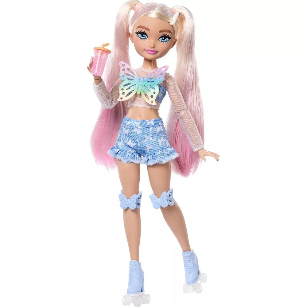 Dream Besties Barbie “Malibu” Roller Skating Fashion Doll with Trendy Outfit, Accessories, and Fully Poseable Design for Creative Play and Imaginative Adventures thumbnail