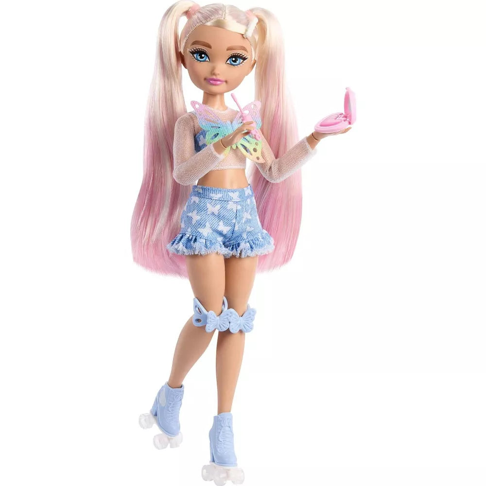 Dream Besties Barbie “Malibu” Roller Skating Fashion Doll with Trendy Outfit, Accessories, and Fully Poseable Design for Creative Play and Imaginative Adventures thumbnail