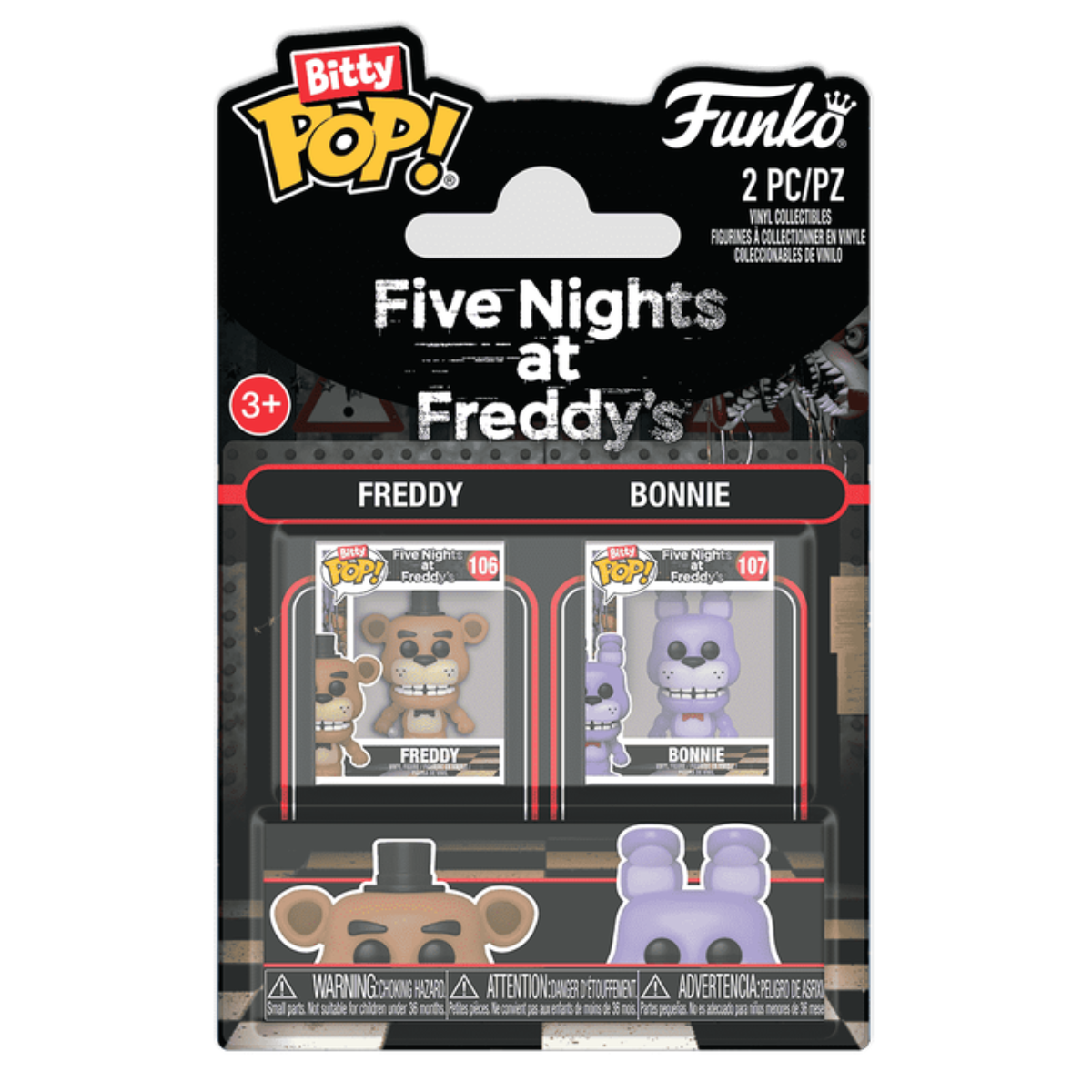 FUNKO Bitty POP: Five Nights at Freddy’s – Freddy & Bonnie 2-Pack thumbnail