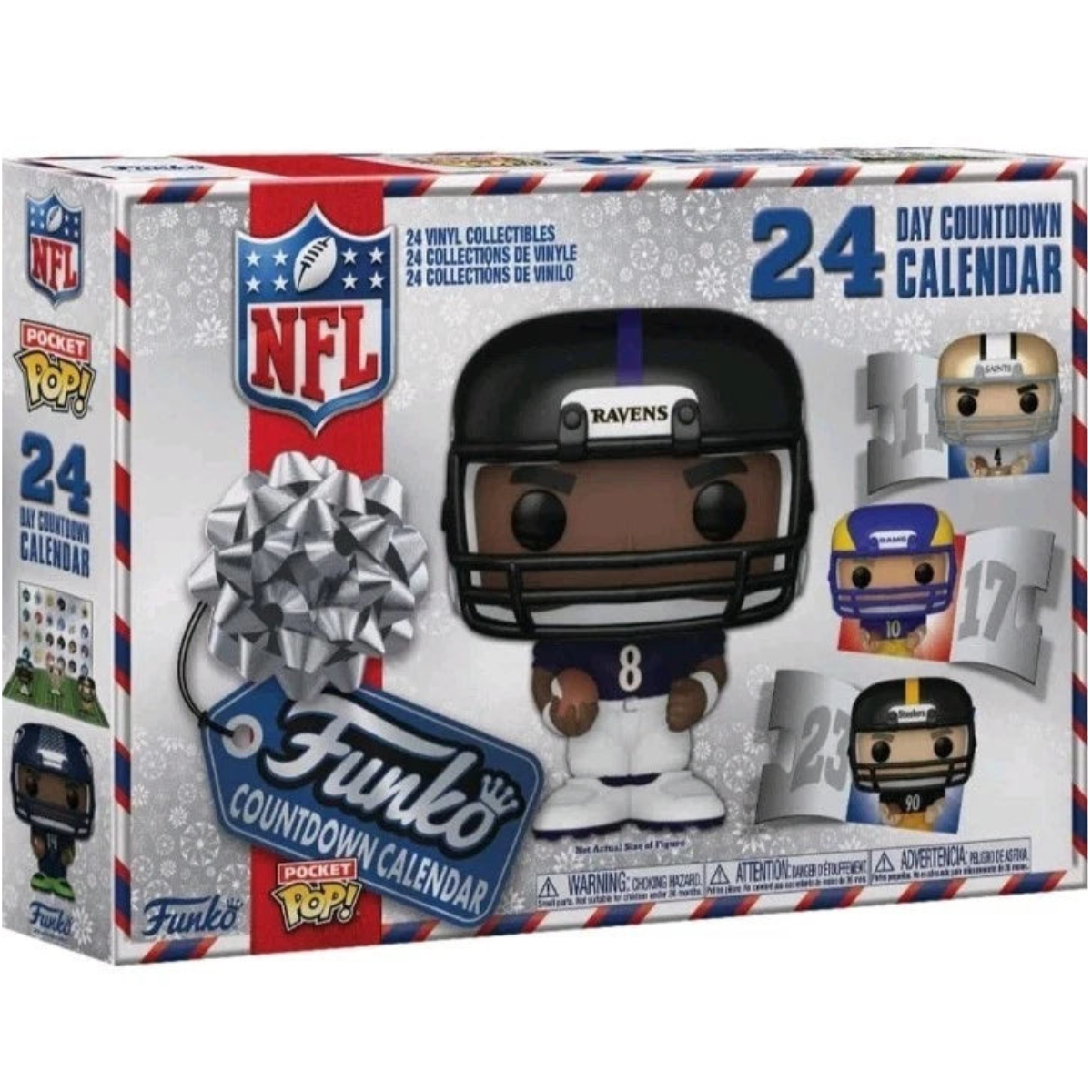 FUNKO Pocket Pop! NFL 24Day Countdown Calendar Holiday Advent Calendar with 24 Mini Collectible Figures thumbnail