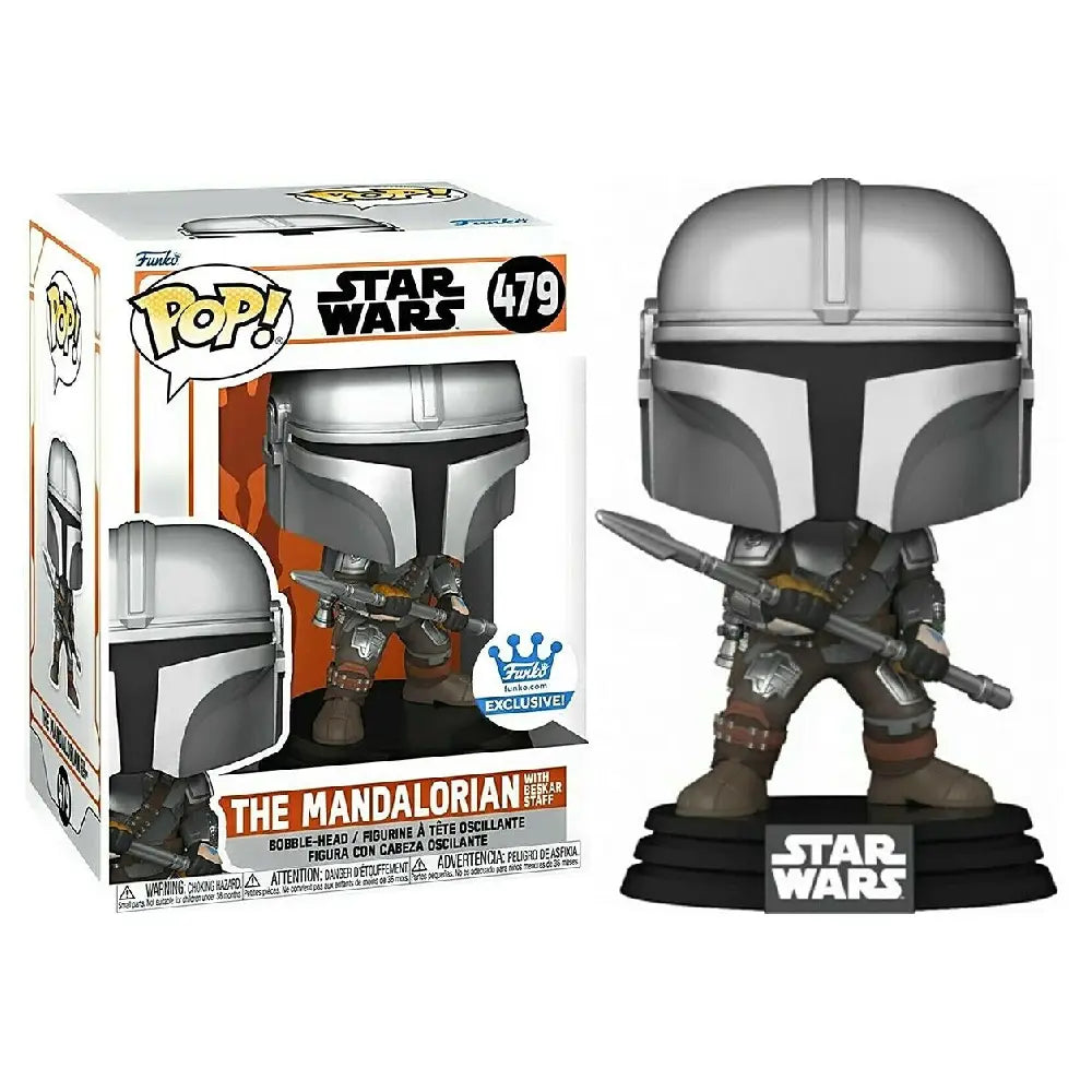FUNKO  Pop! The Mandalorian with Beskar Staff F-55688 thumbnail