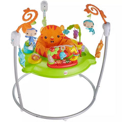Fisher-Price Baby Bouncer Tiger Time Jumperoo Activity Center with Lights Music and Toys,