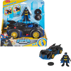 Fisher-Price Imaginext DC Super Friends Batman Toy Shake & Spin Batmobile