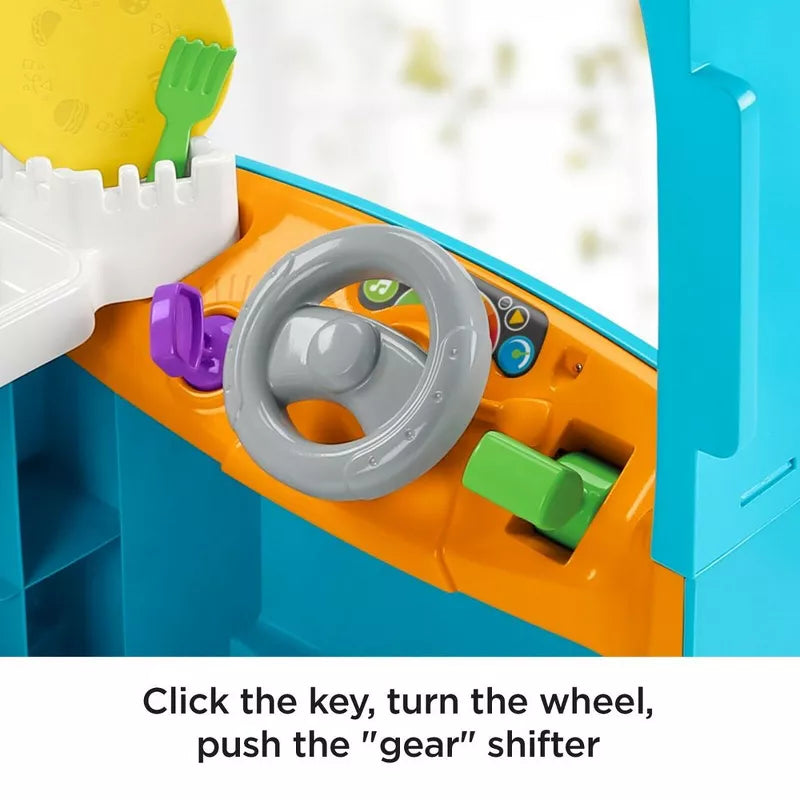 Fisher-Price Laugh & Learn Servin' Up Fun Food Truck with 20+ Piece Accessory Set thumbnail