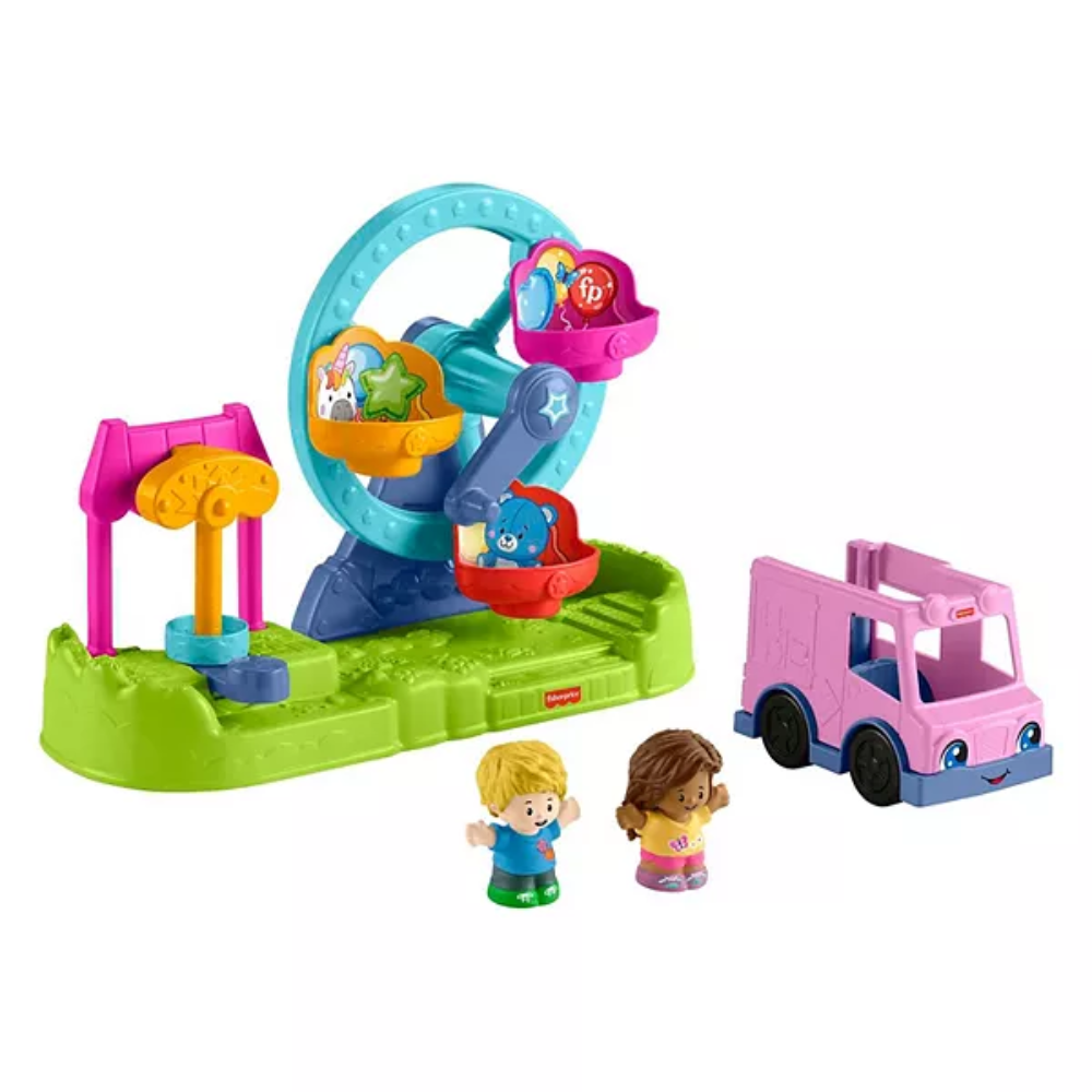 Fisher-Price Little People Carnival Playset With Ferris Wheel & Figures. Features a variety of cheerful figures, encouraging inclusivity and sparking creativity as children craft their own playful stories. HPP90 thumbnail