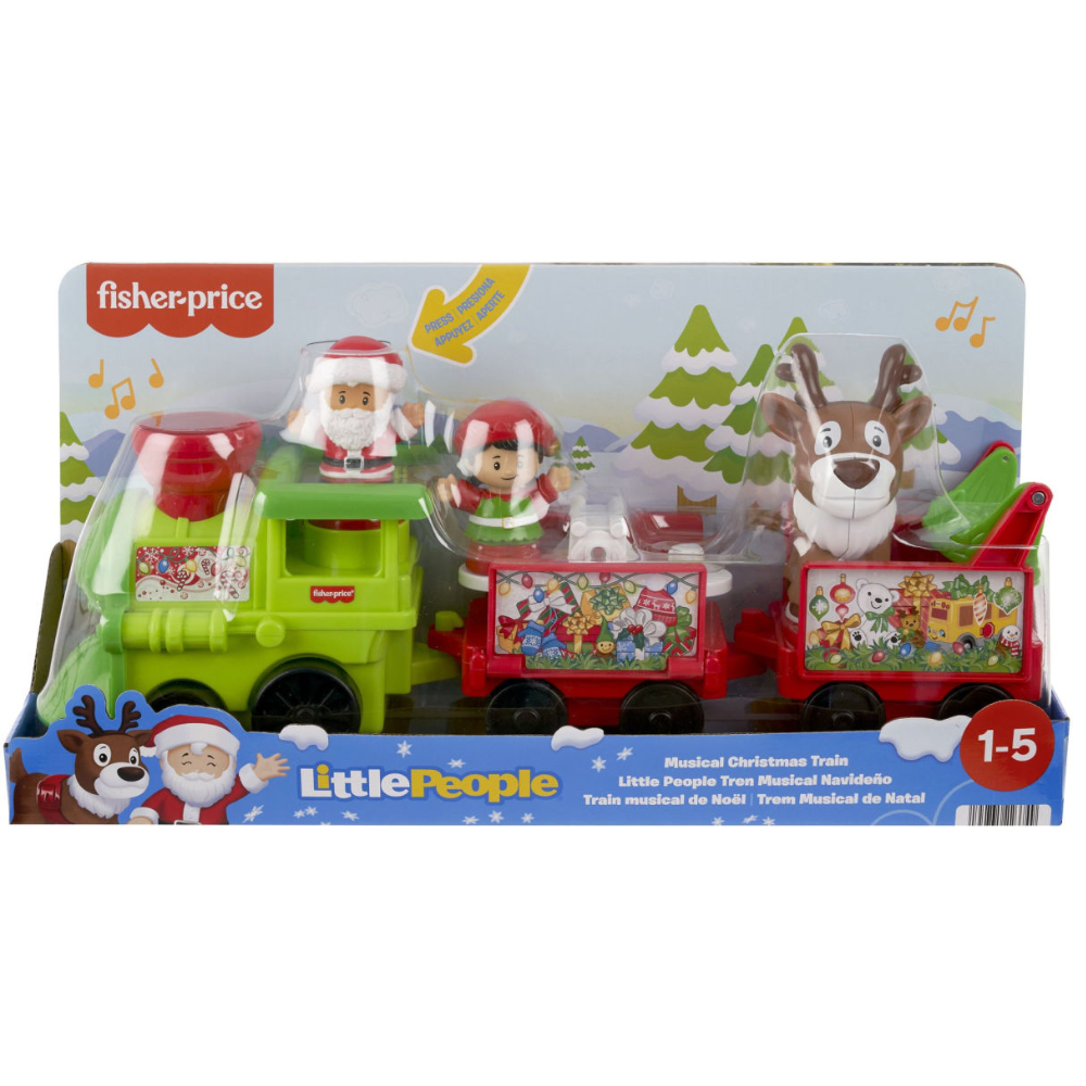Fisher-Price Little People Musical Christmas Train HWY22 thumbnail