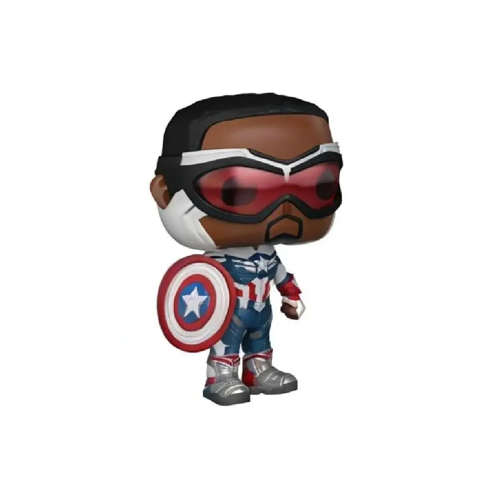 Funko POP Marvel: Falcon and The Winter Soldier - Captain America. Honor the legacy of Captain America with this Funko POP! showcasing Sam Wilson in his signature suit—perfect for Marvel fans who appreciate the character’s journey in the MCU. F-51630 thumbnail
