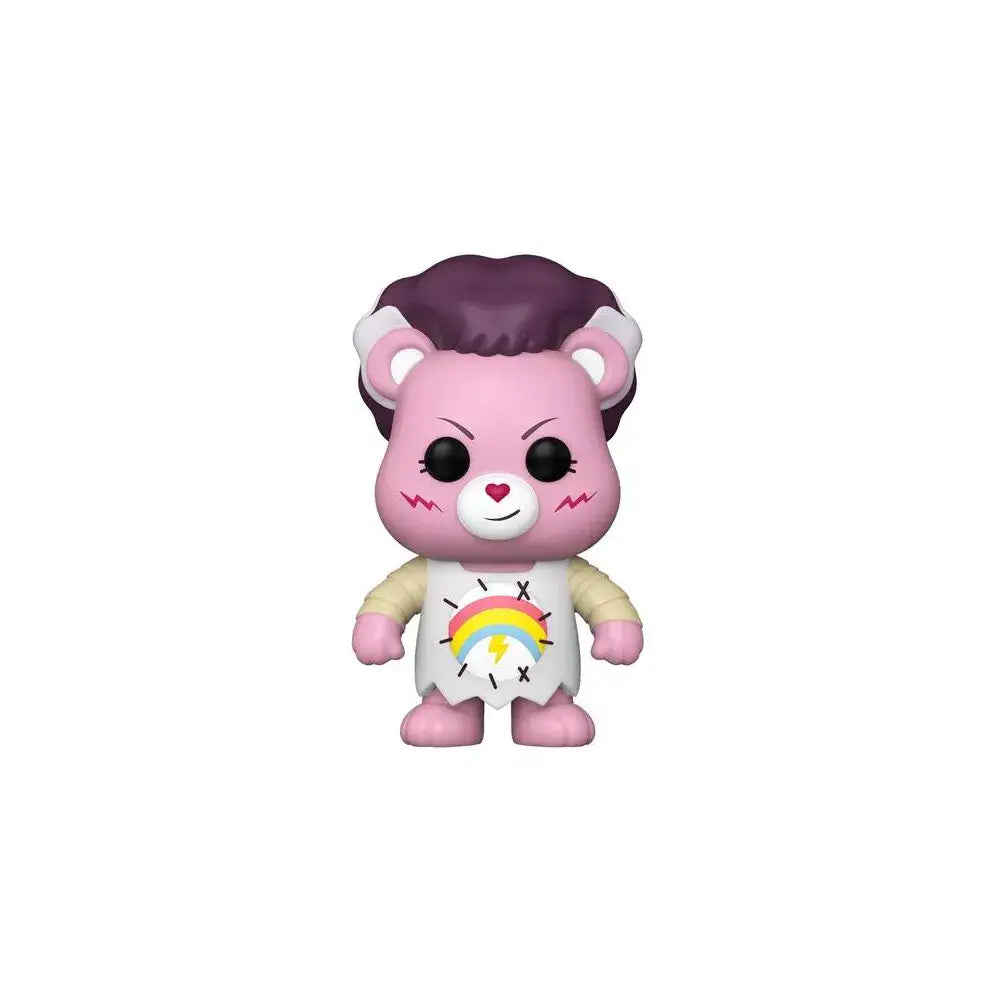 Funko POP Movies: Universal Monsters x Care Bears - Cheer Bear Bride of Frankenstein. Friendship sparks to life with Pop! Cheer Bear™ dressed as the Bride of Frankenstein™! F-81537 thumbnail