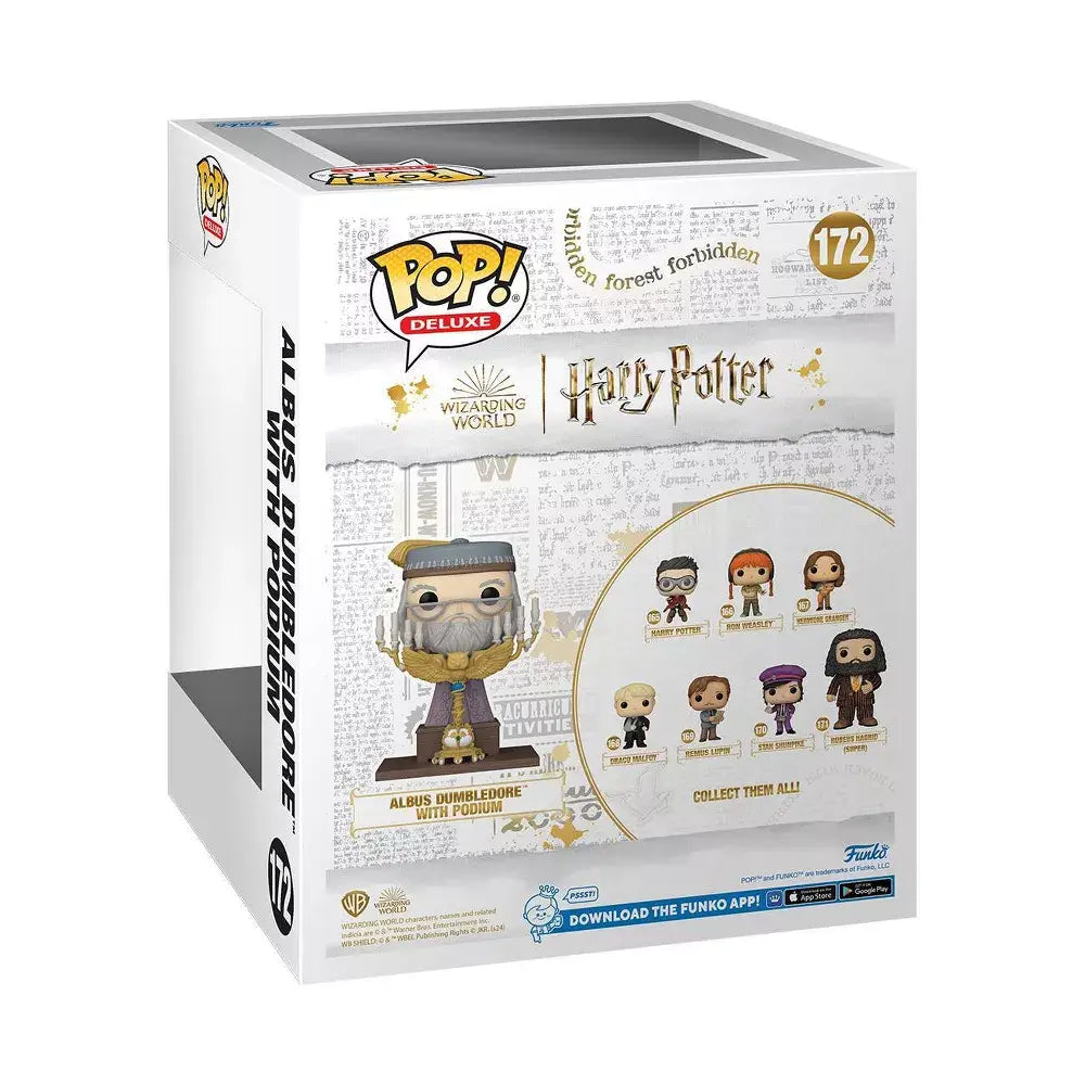 Funko POP! Deluxe: Harry Potter Prisoner of Azkaban - Albus Dumbledore with Podium F-76002 thumbnail