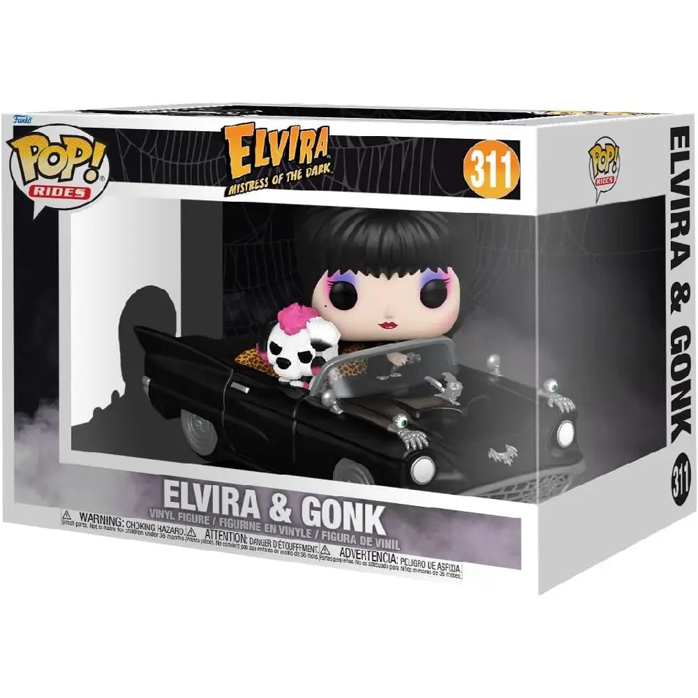 Funko POP! Rides Deluxe: Elvira Mistress of The Dark with Macabre Mobile F-80693 thumbnail