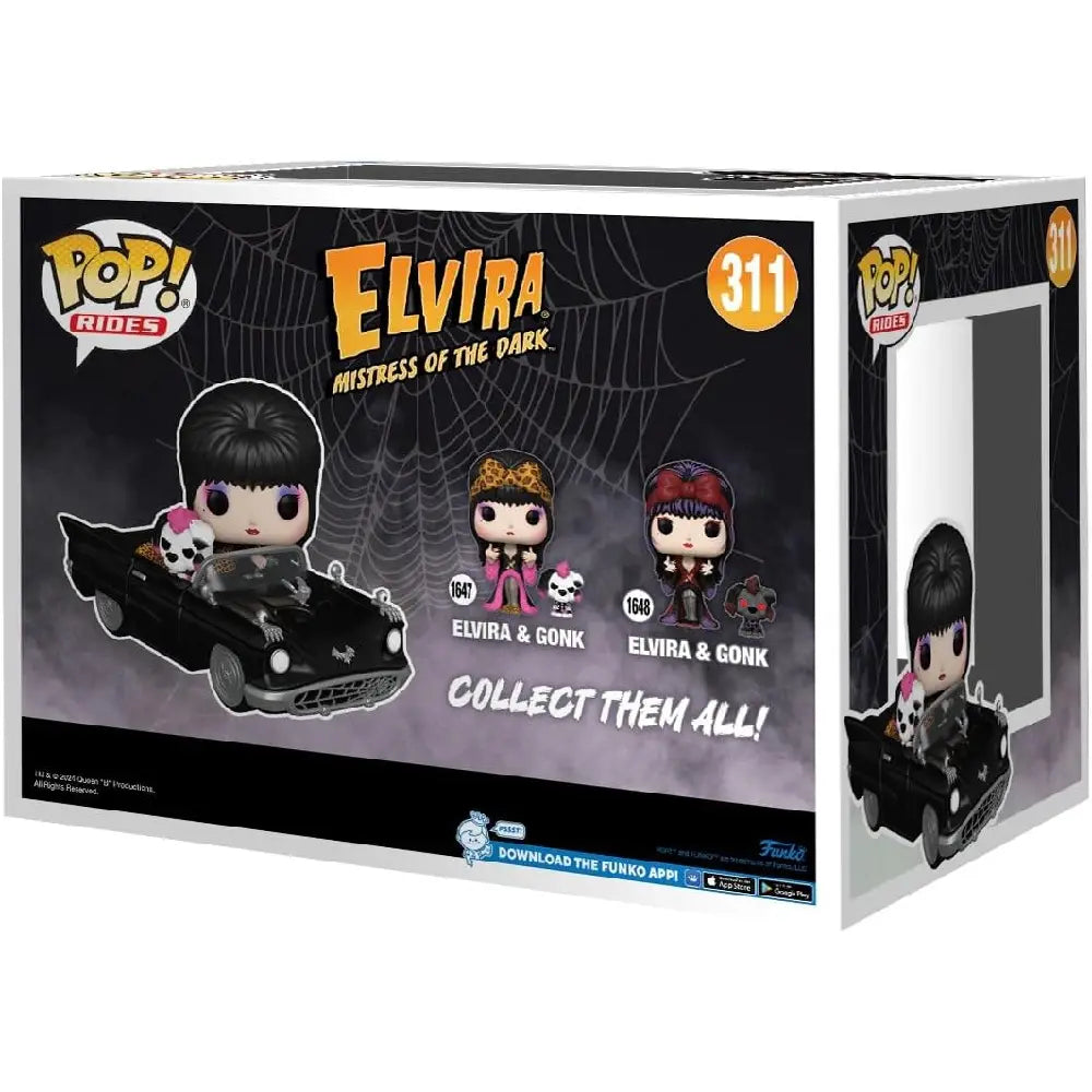 Funko POP! Rides Deluxe: Elvira Mistress of The Dark with Macabre Mobile F-80693 thumbnail
