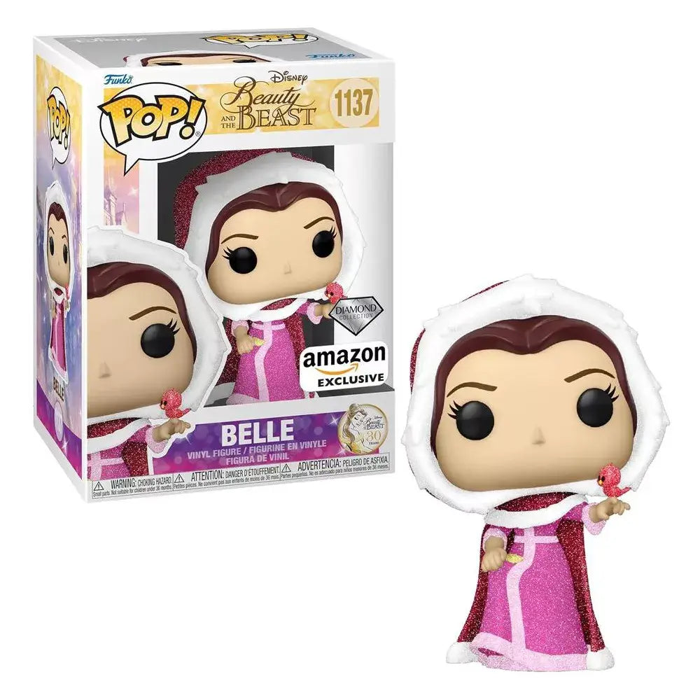 Funko Pop! Disney: Beauty and The Beast - Winter Belle Diamond Glitter Amazon Exclusive. Winter Belle from Beauty and the Beast sparkles in this exclusive Diamond Glitter edition, styled as a collectible Pop! vinyl figure by Funko. F-58946 thumbnail