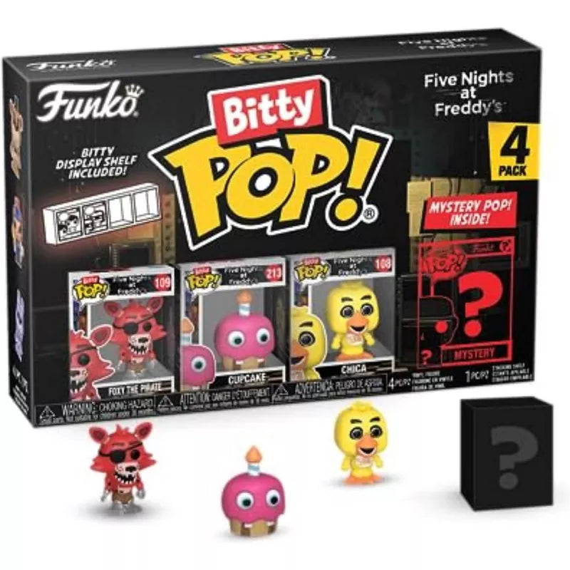 Funko Bitty POP! Five Nights at Freddy's (FNAF) Foxy, Cupcake, Chica, & Mystery thumbnail