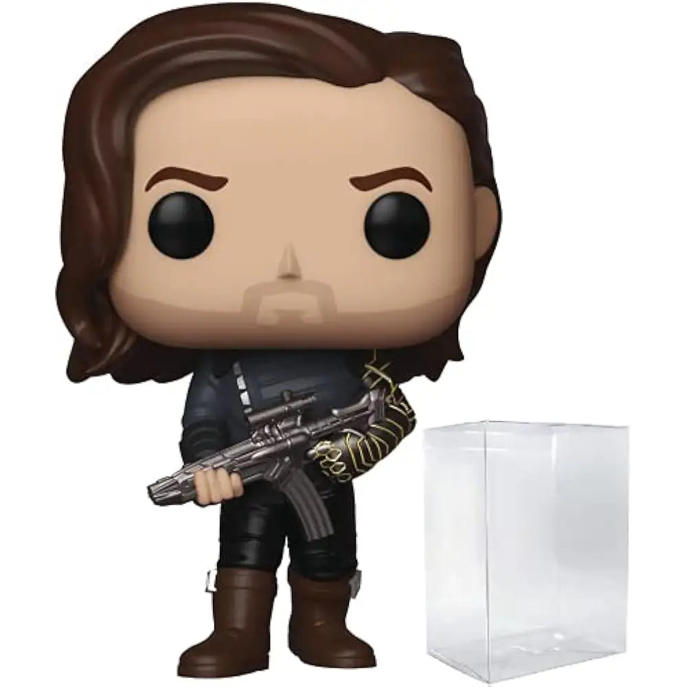 Funko Pop! Marvel: Avengers Infinity War - Bucky Barnes with Weapon. The Funko Pop! Marvel: Avengers Infinity War – Bucky Barnes Vinyl Figure captures the iconic Winter Soldier as seen in Avengers: Infinity War. F-35775 thumbnail