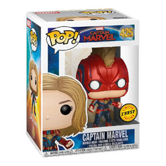 Funko Pop! Marvel: Captain Marvel - Captain Marvel Masked Chase Bobblehead. This Chase variant is a rare and sought-after edition, making it a must-have for serious collectors and Marvel fans alike. F-CHE-6341