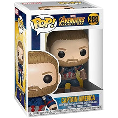 Funko Pop Marvel: Avengers Infinity War - Captain America Collectible Figure. This limited-edition Captain America figure is an essential addition to any Avengers: Infinity War memorabilia collection. F-26466
