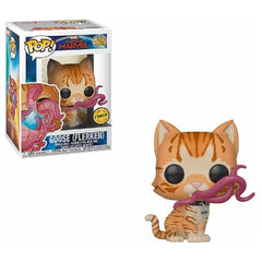 Funko Pop! Marvel: Captain Marvel - Goose (Flerken) Closed Mouth Chase Limited Edition.  The exaggerated Funko POP! style adds a whimsical flair, while still honoring the character’s unique and surprising nature. F-CHS-37687