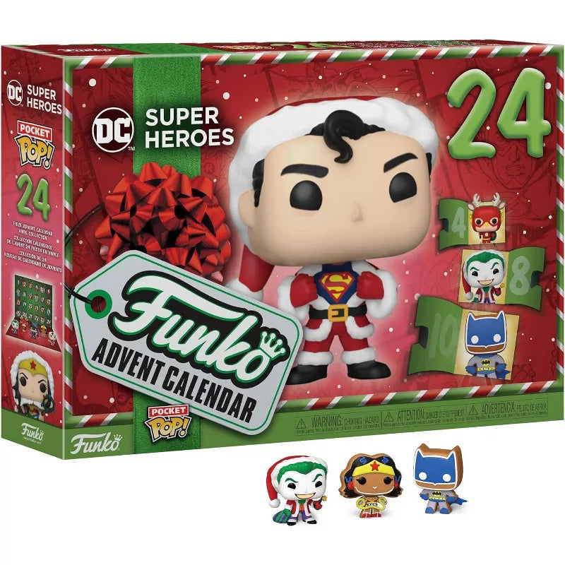 Funko Pocket Pop! DC Super Heroes 24-day Countdown Advent Calendar Mini Figures thumbnail