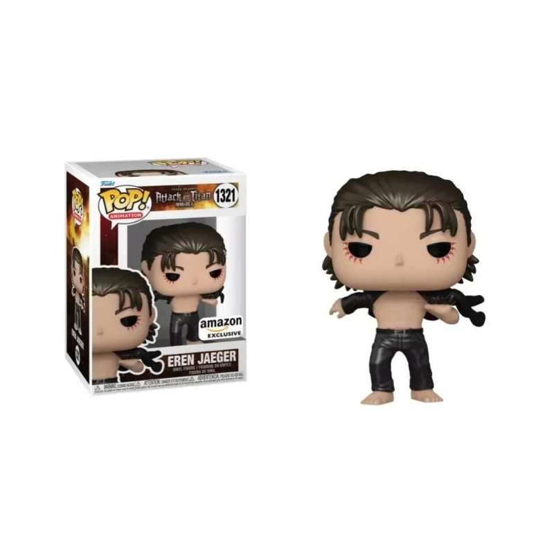 Funko Pop! Animation: Attack on Titan – Eren Jaeger (Metallic) Amazon Exclusive Vinyl Figure thumbnail