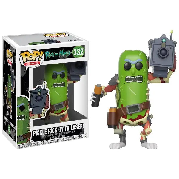 Funko Pop Animation Rick And Morty Pickle Rick with Laser Figure. Showcasing Pickle Rick from the hit series Rick & Morty, this collectible brings the character’s outrageous transformation to life. F-27862 thumbnail