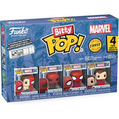 Funko Pop! Bitty: Bitty Pop! 4PK – Peter Parker/Spider-Man, Superior Spider-Man, Spider-Man, and Mystery Chase Figure
