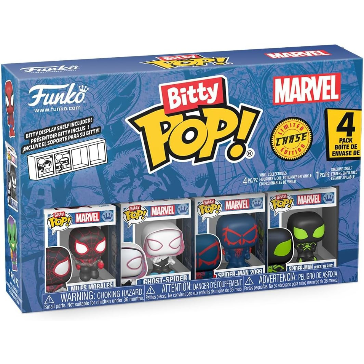 Funko Pop! Bitty: Spider-Man 4-Pack – Series 2 thumbnail